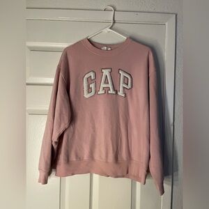 GAP PINK CREW NECK SWEATSHIRT